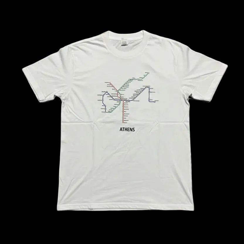 Athens Metro Map T-Shirt